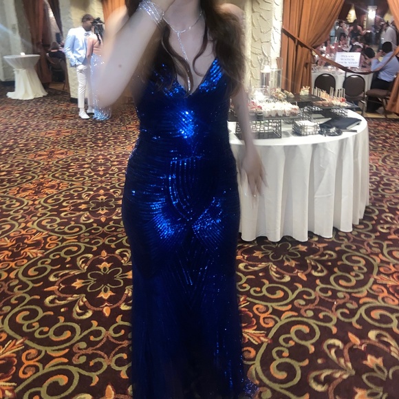Blue Prom Dress - Picture 1 of 7